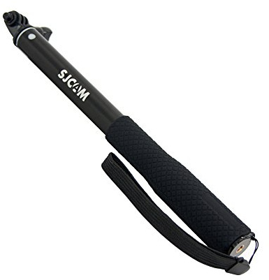 SJCam MONOP - Palo para Selfie Extensible y Compatible con Modelos de Las Series 4000, 5000, M10, M20 y 6, Color Negro