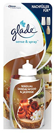 Glade (Breeze) Sense & Spray Room Fragrance with Motion Sensor Holder & 1 Refill, Sensual Sandalwood & Jasmine 18ml