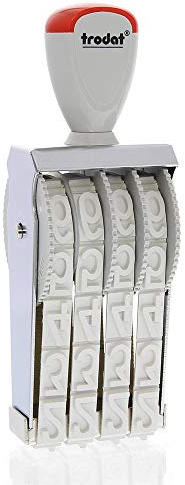 Trodat 15184.0 - Números separados con sello blanco
