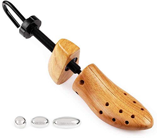 FootFitter Professional Shoe Stretcher – Length & Width Shoe Expander for Men & Women, Adjustable Shoe Tree Stretcher, Brown, Women's Medium (US 6.5 - 8)