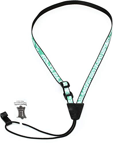 Levy's Leathers Levy's MP22-001 Gitarrengurt Uke Strap - 1/2 Poly Print Hawaiian Design - Green, Grün