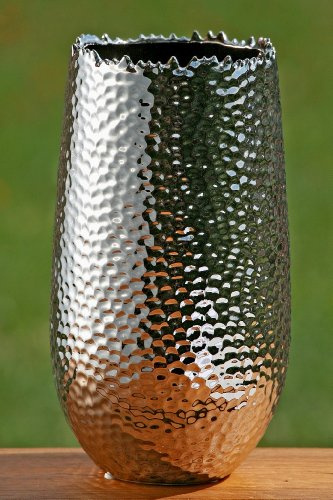 Dekorative Vase Lajos, Silber, Blumenvase | Dekoration, Geschenk