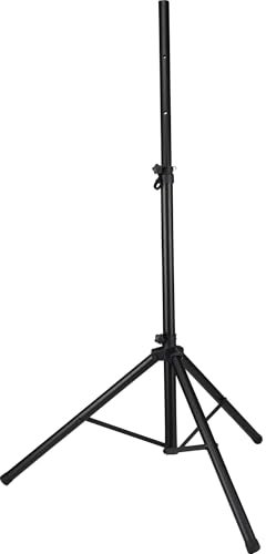 Pronomic SPS-1S Boxenstativ Stahl - Boxenständer mit Stabiler extra breiter Dreibein-Konstruktion - Höhe 120-193 cm - Stativ auch als Dartstativ oder Fotostativ verwendbar