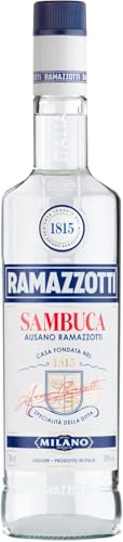 Ramazzotti Sambuca Likör, Italienischer Anislikör mit Kräutern, unverwechselbarer Sambuca Geschmack, aus dem Traditionshaus Ramazzotti, 700 ml
