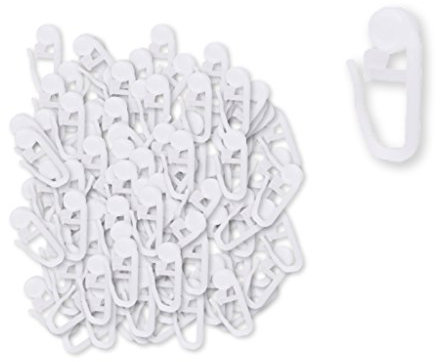 Bestlivings Gardinenröllchen Gardinenhaken Innenlaufrollen Gleiter 100er Pack