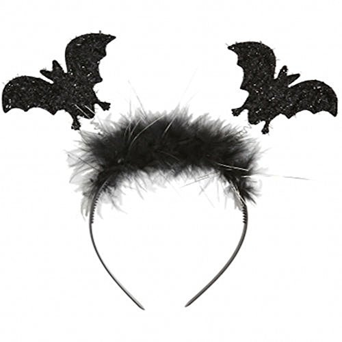 Haarreif mit Glitzer-Fledermäusen, Halloween-Zubehör