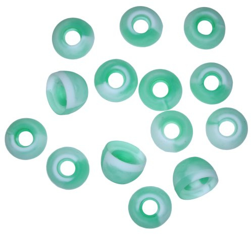 Xcessor Ricambio di Alta Qualita Auricolari Earbud/Earpad in Silicone 7 Paia (Set da 14 Pezzi). Compatibile con la Maggior Auricolare Cuffie Marche. Taglia: MEDIO (M). Verde Smeraldo