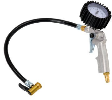 Reifenfüller 0-10 bar / 145 psi mit Hebelstecker, Manometer Güteklasse 1.6