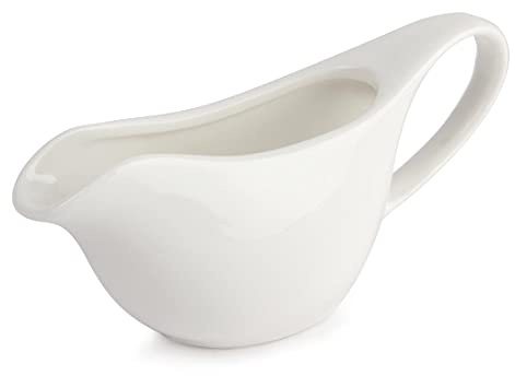 Lumina dp895 Salsiera, Porcellana, Bianco (Confezione da 6)