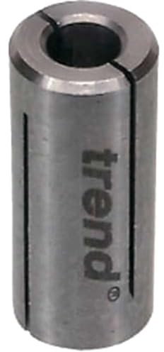 Trend Spannzangenhülse, 8 mm auf 9,5 mm Reduzierhülse für Fräser | Reduziert 9,5-mm-Spannzangen auf 8 mm für Fräser mit kleinerem Schaft, CLT/SLV/895