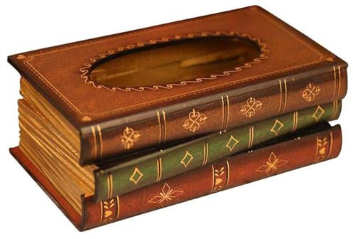 Tebery Tücherbox aus Holz, Breite 16.5cm, Taschentuchbox für handelsübliche Taschentücher, Kosmetiktücher Tissue Box für Esszimmer Badezimmer Schlafzimmer Büro