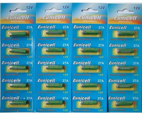 Eunicell 20 Alkaline Batterien 12 V A27 27A Alkaline Mn27 Gp27a