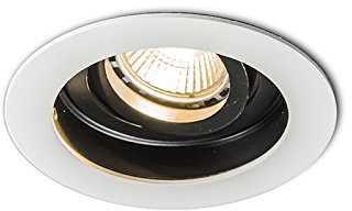 Qazqa - Modern Moderner Einbaustrahler weiß stahl I nickel matt GU10 50mm - Rondoo I Wohnzimmer I Schlafzimmer - Aluminium Rund - LED geeignet GU10