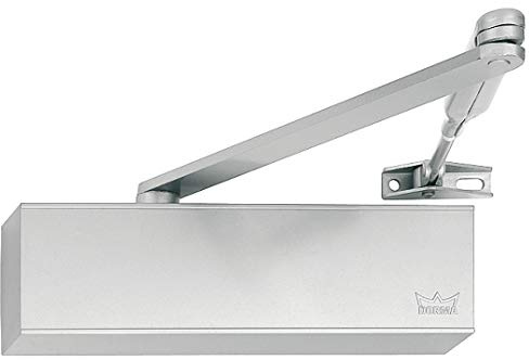 Gedotec Türschließer weiss Obentürschließer Dorma TS 71 EN 3-4 mit Rastfeststellarm | weiß matt | Stangen-Türschliesser Öffnungswinkel 180° | 1 Set - Selbst-Schließer für Zimmertüren & Innentüren