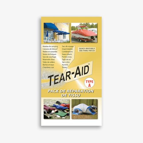 Reparatursatz Tear-Aid für Stoffe, Typ A, nahezu unsichtbar