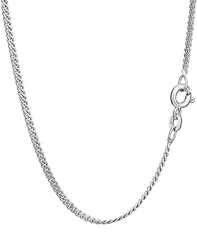 NKlaus 45cm Panzerkette 925 Silber elegante Halskette Breite: 1,7mm Collier 3,7g schwer 1808