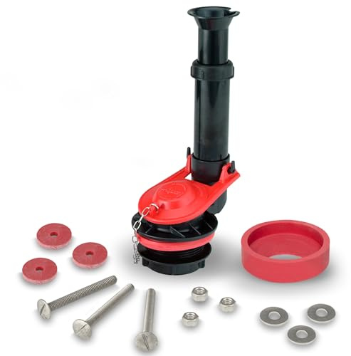 Lavelle 4030PK Korky 2-Inch Adjustable Flush Valve Kit with Tank-to-Bowl Gasket and Hardware, Black