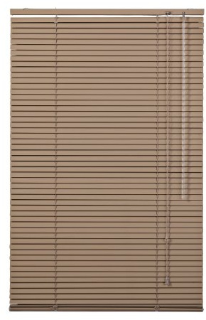 Lichtblick Jalousie Blickdicht zum anschrauben Braun 70 cm x 160 cm (B x L) | Aluminium Jalousie, Anschraubbar