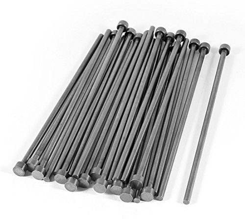 sourcing map 25 Stück, 4 mm Durchmesser, rund, gerade, HSS Auswerferstift 38505002 de