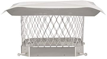 HY-C Stainless Steel Chimney Cap - Bolt-On Chimney Cover, Single Chimney Flue Cover Fits Existing Tiles, Chimney Vent Cap (9 x 9) HY-C SPSS99