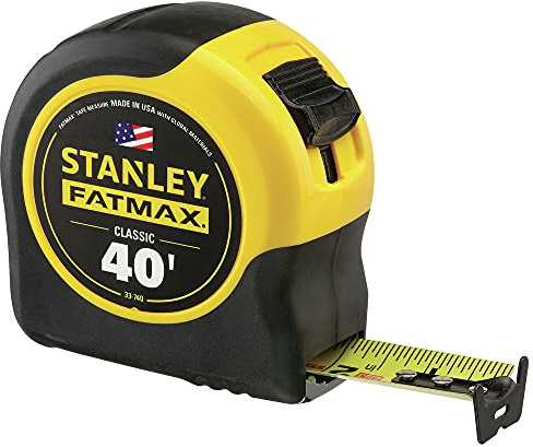 Stanley FatMax 33-740 Maßband mit BladeArmor Beschichtung, 12 m