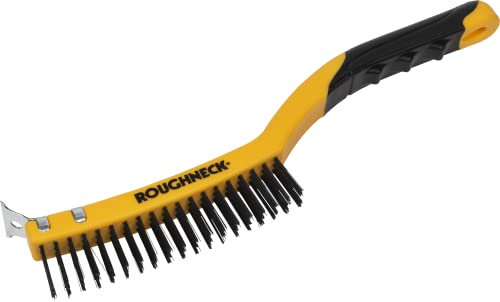 Roughneck ROU52030 Heavy Duty Wire Brush With Scraper