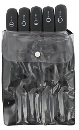 Greenstar 10434 Pochette de cinq tournevis spéciaux pour le réglage de carburateur