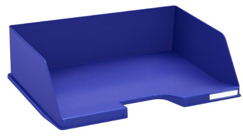 Exacompta - Ref 112104D - Office Landscape Letter Tray Combo Maxi - 347 x 255 x 103mm in Size, Suitable for A4 Documents, Stackable With Others, Holds Approx. 750 Sheets - Night Blue