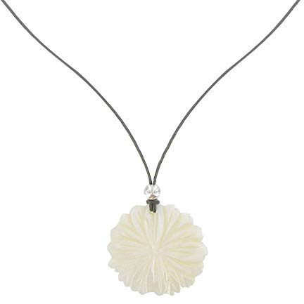 LES POULETTES BIJOUX - Collier Fleur de Nacre Perles Argent 925