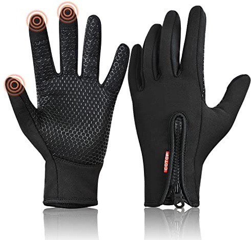 COTOP Gants d'hiver, Gants d'extérieur Coupe-Vent à écran Tactile,Gants Respirants Antidérapants pour Cyclisme, Course à Pied, Conduite, Randonnée, Cadeaux pour Hommes et Femmes