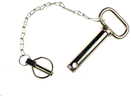 Oberlenkerbolzen - Sicherungsbolzen Kat. 2 Ø 25mm - ca. 120mm Bolzenlänge komplett mit Kette und Klappstecker