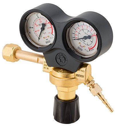 RIDUTTORE PRESSIONE SALDARE SALDATRICE CO2 ARGON MISCELA ATTACCO FEMMINA SERIE MAXI BOMBOLE FINO 300 BAR PER MIG/MAG/TIG