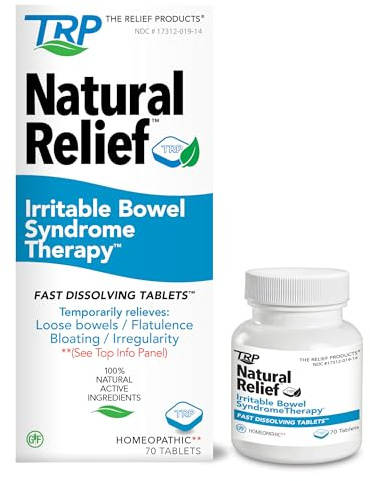 The Relief Products Irritable Bowel Syndrome Therapy Fast Dissolving Tablets, for IBS Symptoms 70Count