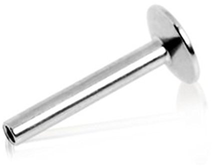 eeddoo Piercing Labret Innengewinde Silber Titan