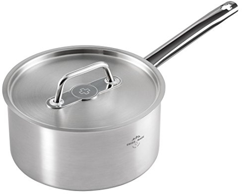 KUHN RIKON 37292 Montreux Stielkasserolle aus Edelstahl mit Deckel, 18 cm/2 Lite, 2 liters