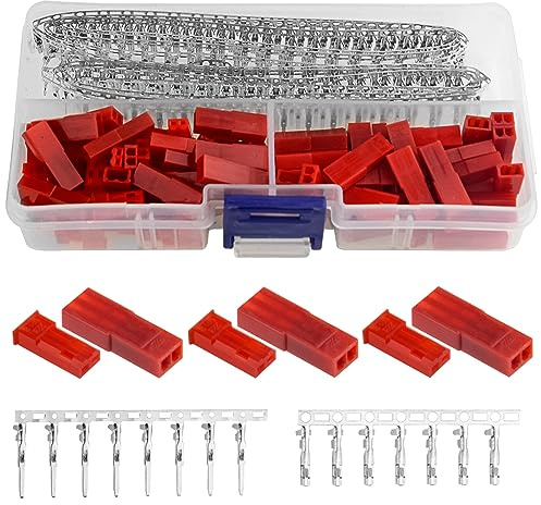 BGTXINGI 360Pcs JST SYP Buchse & Stecker rot Plug Gehäuse Crimp Terminal Connector Kit