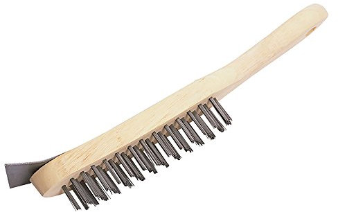 The Hill Brush HN502 Heavy-Duty Wire Scratch Brush and Scraper, 4 Row