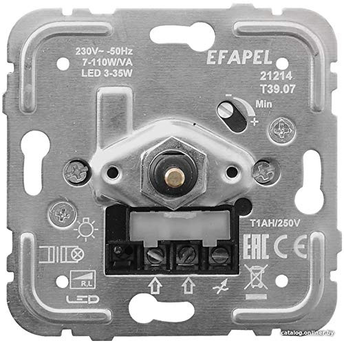 Efapel mec-21 - Regulador conmutador luz lámpara bajo consumo 110va r, l mec-21