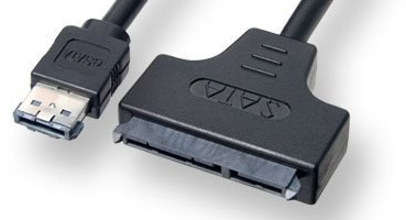 Shared eSATA Cable for 2.5 SATA Laptop Hard Drive
