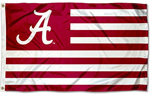 Alabama Crimson Tide Stars and Stripes Nation Flag