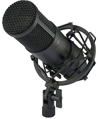 RENKFORCE CU-4 - Microfono da studio USB con cavo e con filtro anti-pop