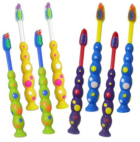 Childrens Toothbrushes ~ Set of 8 Sucker Brushes