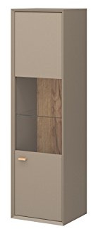 Germania 2329-245 - Vetrina sospesa Calvi, in Legno di Quercia, 35 x 40 x 140 cm (Larghezza x Altezza x profondità)