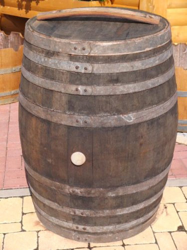 300L TOP WEINFASS FASS FASSREGENTONNE EICHENFASS HOLZFASS WASSERFASS REGENSAMLER STEHTISCH FASSTISCH Tisch BYSTROTISCH