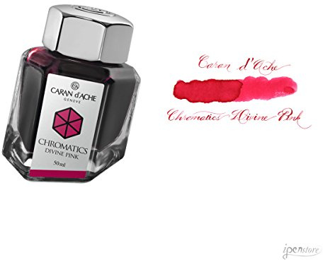 Caran d'Ache 50ml Chromatics Ink Bottle - Divine Pink