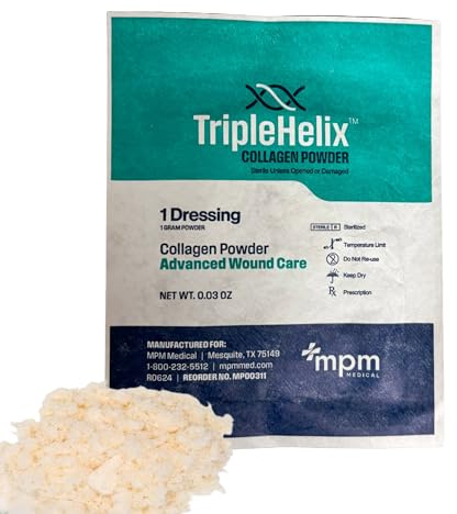 Triple Helix Collagen Powder, 1g Pouch, Each, by MPM Medical