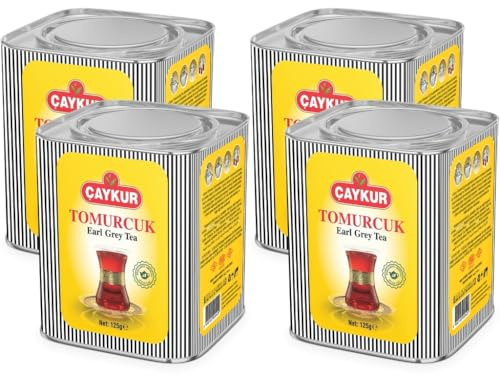 Caykur Tomurcuk, Earl Grey Tee, confezione da 4 (4 x 125 g)
