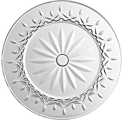 Glasteller Platzteller Tafelservice Geschirr Bleikristall klar D 26,5 cm
