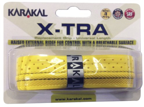 Karakal Griffband X-TRA für Tennis-, Badminton- und Squash-Schläger Gelb gelb