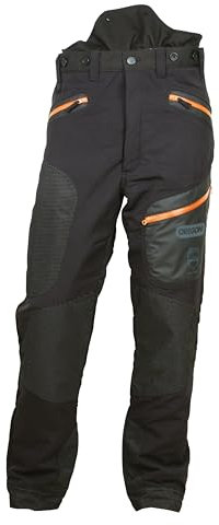 Oregon Pantalones de Seguridad Profesionales para Motosierra Fiordland, Protección Clase A, Pantalones de Trabajo para Hombre y Mujer, EPI Ajustable con Protección 20m/s EN ISO 11393-2n - Talla M
